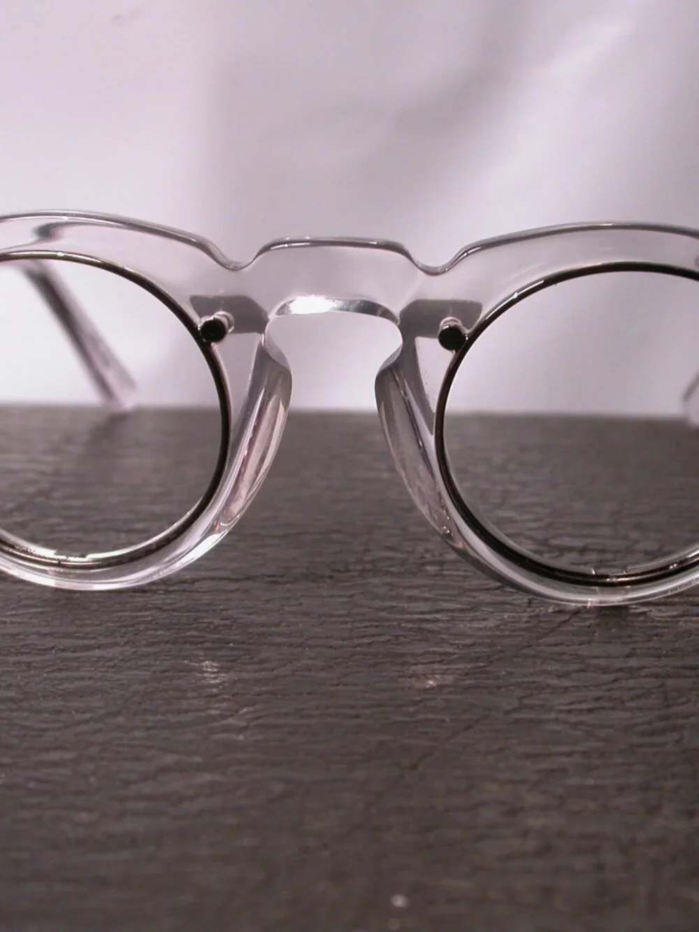 Jean Francois Rey Magneto Crystal Clear Round Fashion Eyeglasses Frames